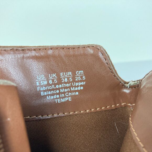 Carlos Santana Size 8.5 Brown Suede Zip Up Heeled Ankle Bootie Fringe Western - Picture 7 of 9